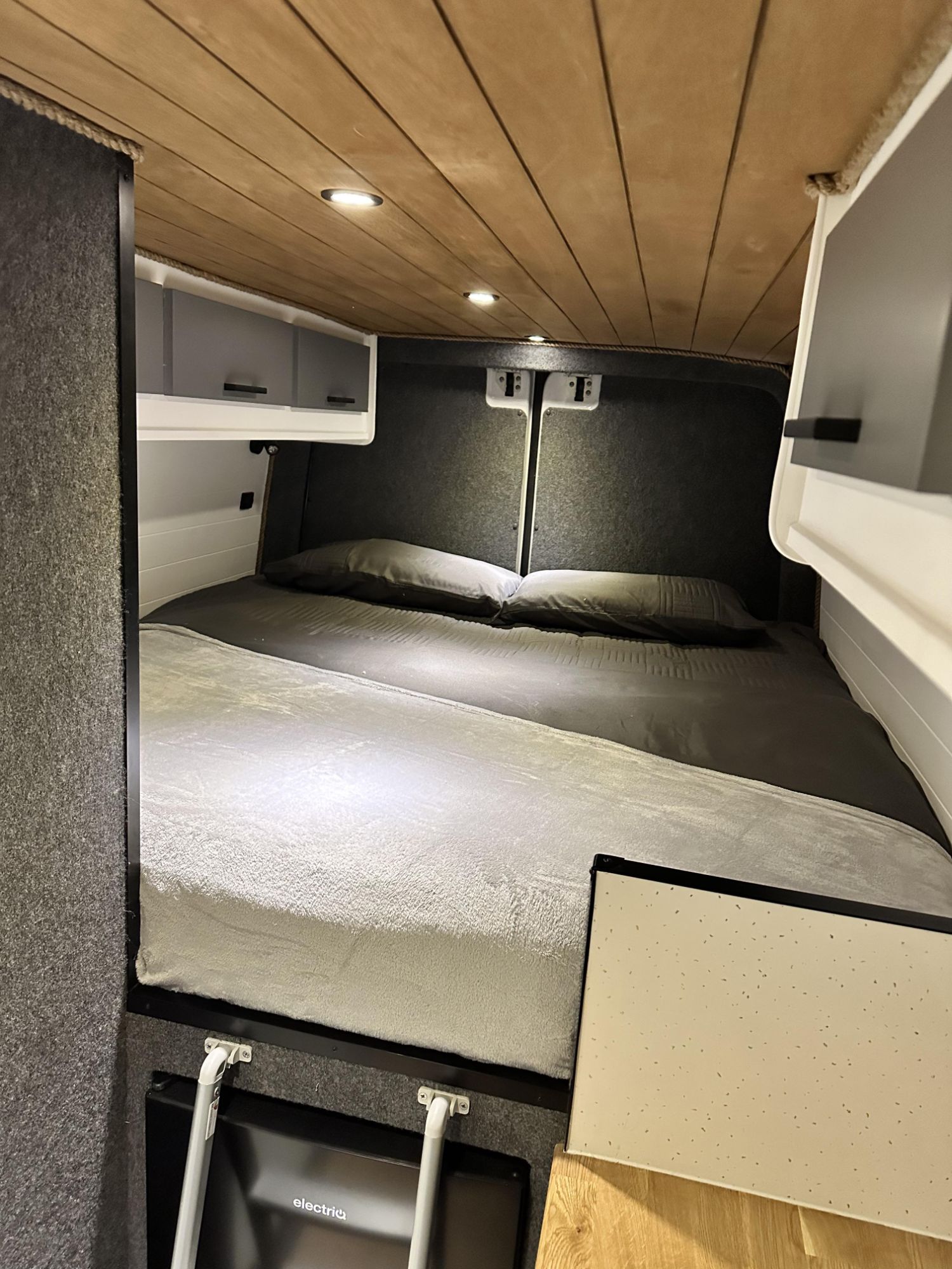 Homer’s fixed double bed